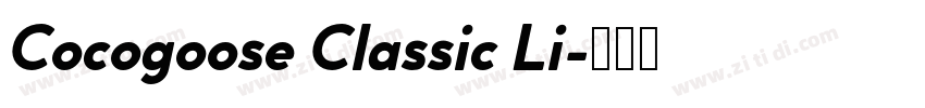 Cocogoose Classic Li字体转换